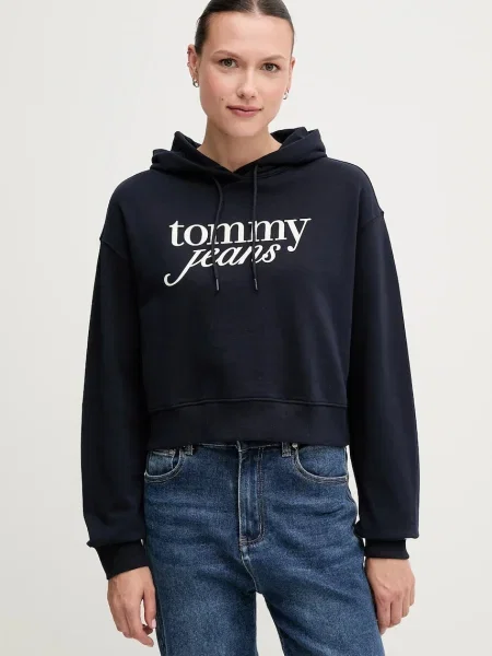 Дънки Tommy Hilfiger изрязани с принт тъмносиньо