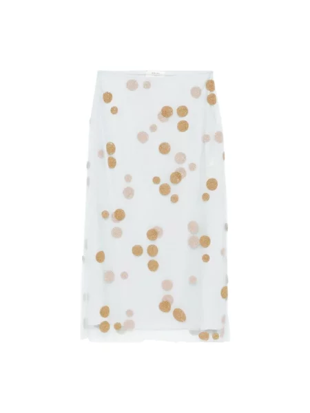 Spódnica Fendi tiulowa niebieska