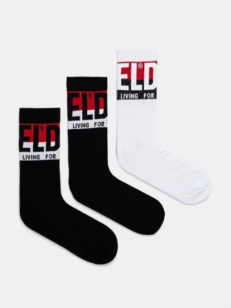 Ponožky Diesel SKM-RAY-THREEPACK SOCKS černá