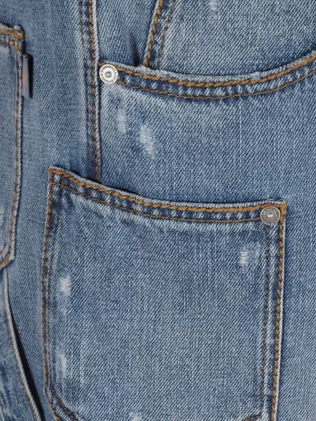 Szorty jeansowe Ermanno Scervino niebieskie