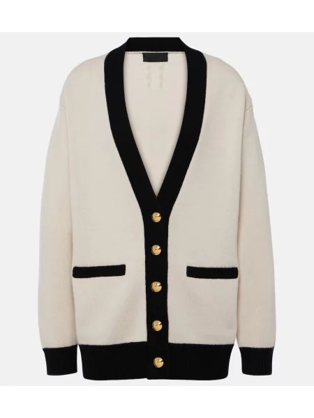 Cardigan Nili Lotan din cașmir alb