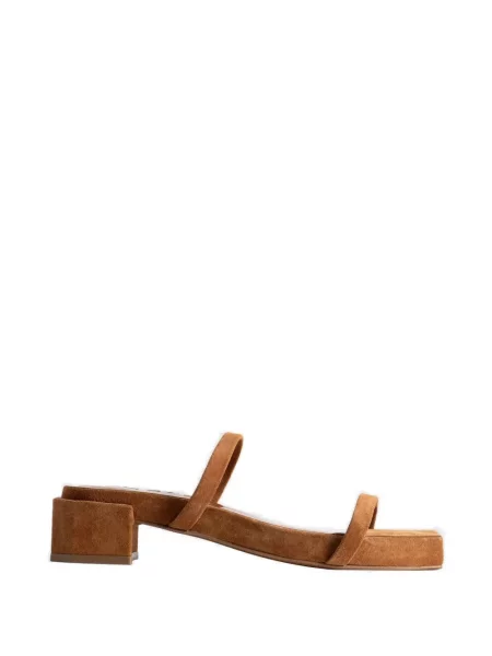 Sandale By Far din piele de căprioară maro