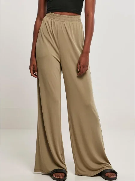 Urban Classics Kalhoty khaki hnědé