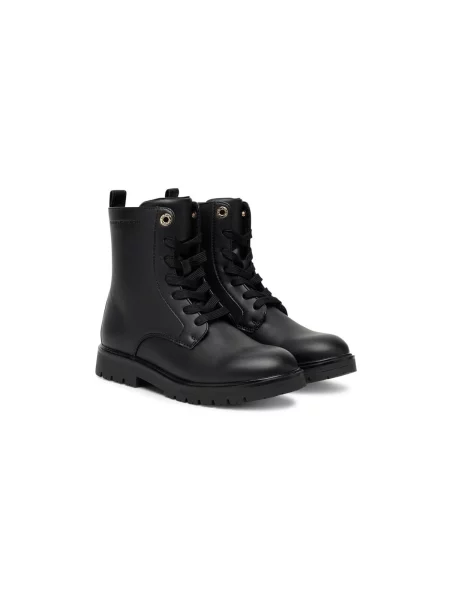 Turistická obuv Tommy Hilfiger Lace-Up Bootie D černá