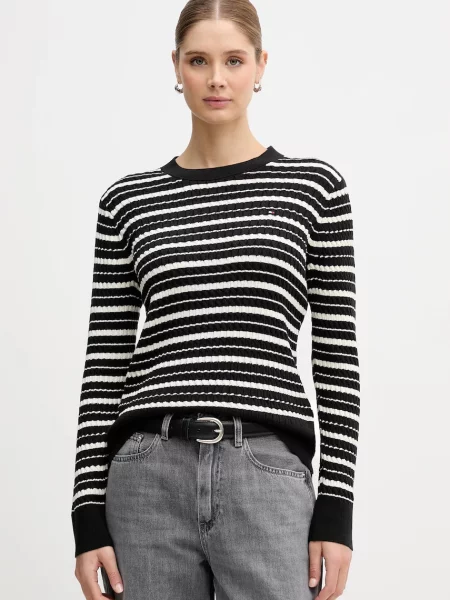 Tommy Hilfiger pulover de negru