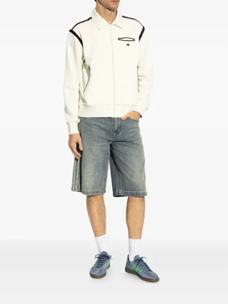 Pantaloni Adidas din piele albastru