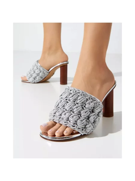 Klapki Jw Anderson skórzane szare