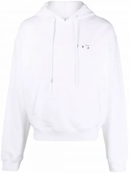Hanorac cu glugă Off-white alb