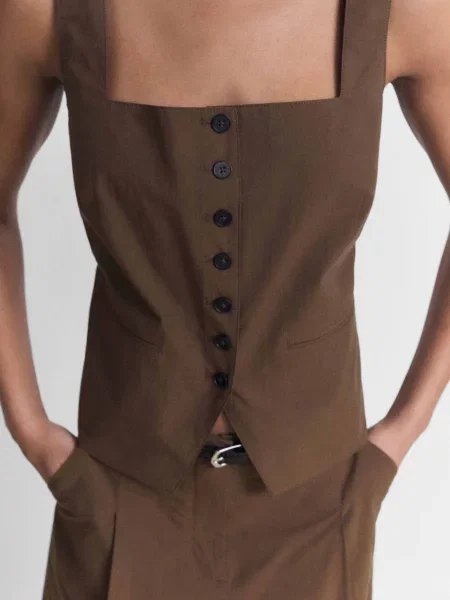 Жилет Mango коричневый