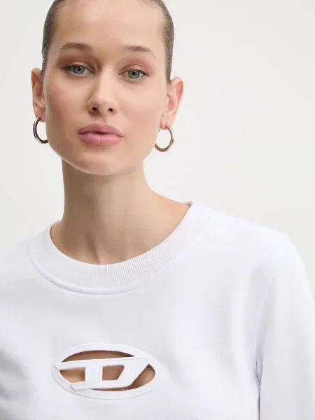 Diesel felső F-SLIMMY-OD SWEAT-SHIRT fehér