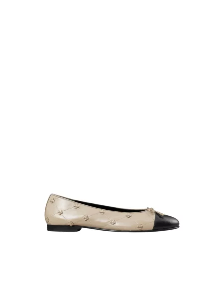 Balerinki Tory Burch beżowe