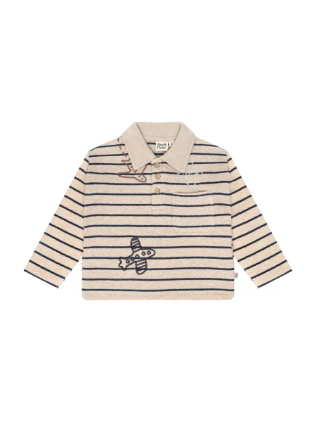 Hust & Claire Tricou Stevie amestecat / bleumarin bej