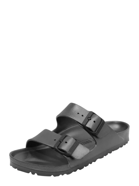 BIRKENSTOCK Saboți Arizona metalic gri