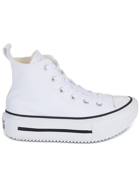 Členkové topánky Converse biela