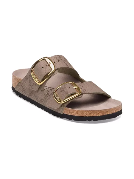 Birkenstock Arizona Big Buckle Synthetics Regular Fit Python Gray Taupe Kobiety Sandały Birkenstock Size: szary