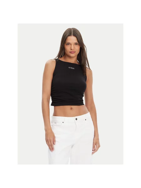Guess Топ Regular Fit чорний