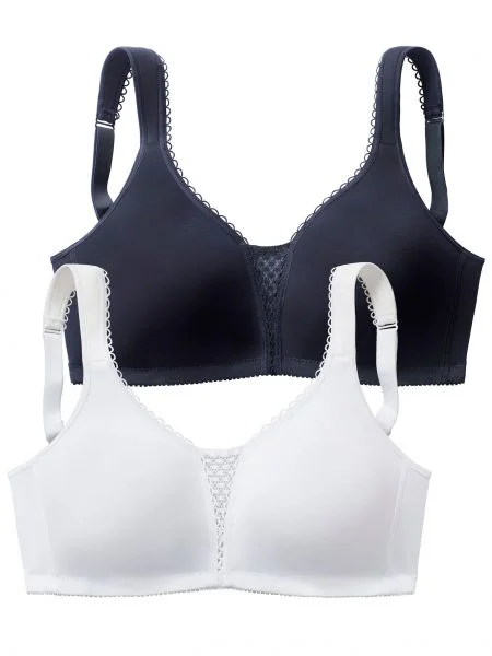 NUANCE Nedrček temno modra bela