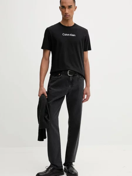 Calvin Klein basic t-shirt ανδρικό μαύρο