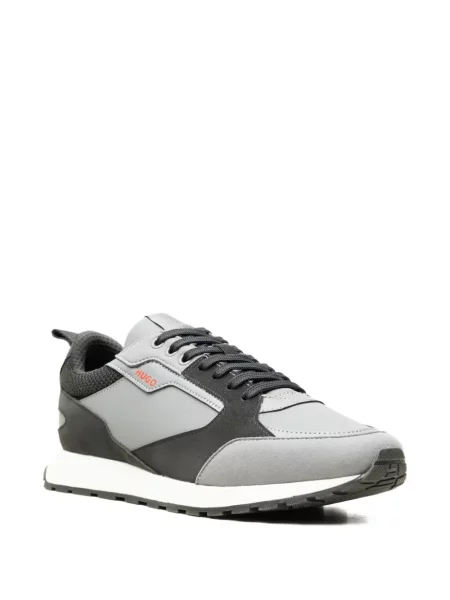 Fűzős csipkés sneaker Boss szürke