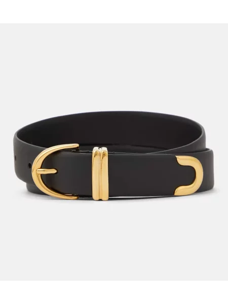 Curea Khaite din piele negru