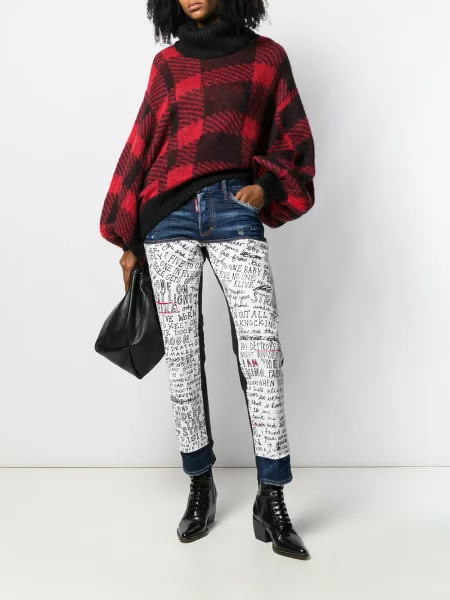 Blugi Dsquared2 cu imagine albastru