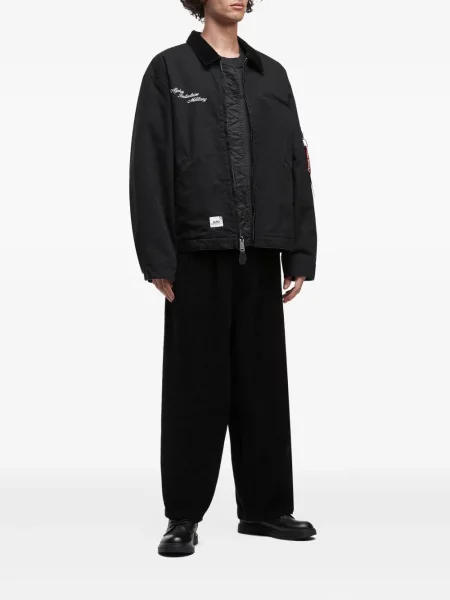 Geacă Alpha Industries cu broderie negru