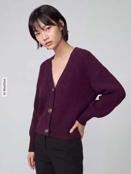 Kurtka z dzianiny o kroju regular fit z ozdobnymi model ‘LEA’ Vero Moda
