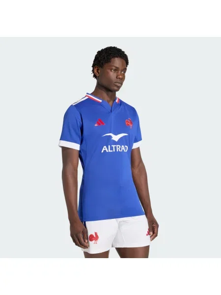 Koszulka France Rugby Performance fit niebieska