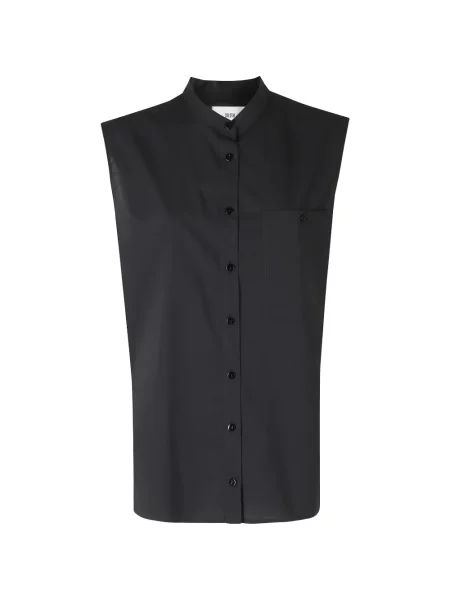 Cămașă Solotre fără mâneci negru