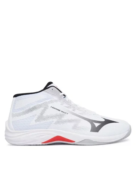 Mizuno Încălțăminte pentru sporturi de interior Lightning Select Mid alb