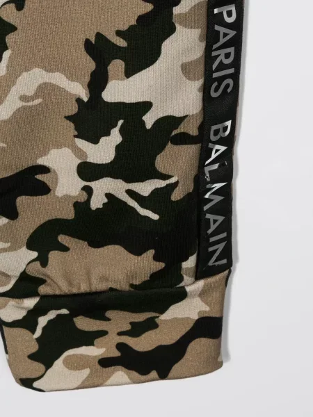 Spodnie dziecięce Balmain zielone
