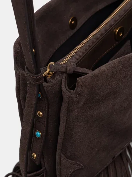 Замшевая сумка через плечо Pinko