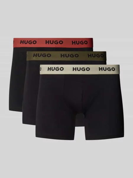 HUGO bokserki z BOXERBR TRIPLET PACK czarne