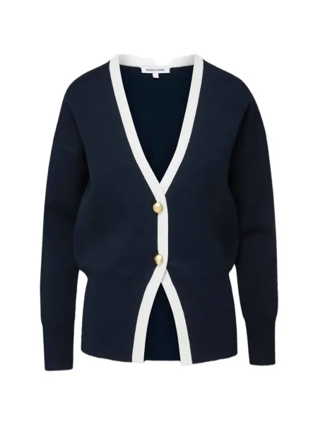 Pulover Veronica Beard cu decolteu în V albastru