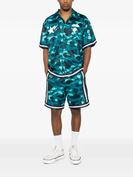 Cămașă A Bathing Ape® cu imagine verde