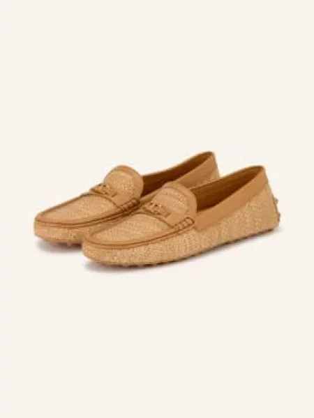 Tod's Mokasyny Gommino beige beżowe