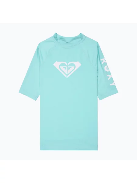 Детска тениска за плуване ROXY Whole Hearted aqua splash синьо