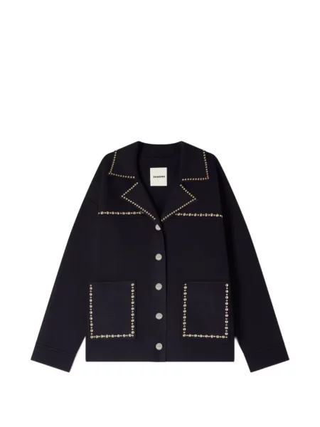 Kardigan Sandro niebieski