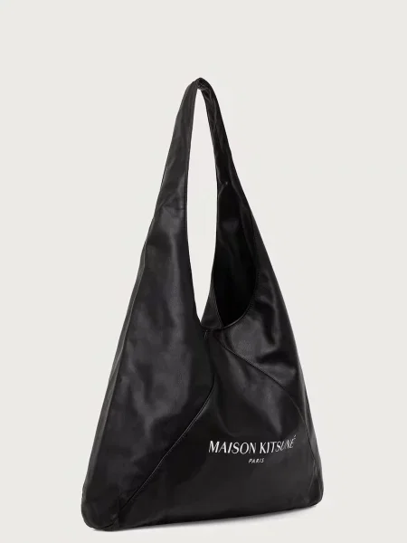 Кожаная сумка шоппер Maison Kitsune