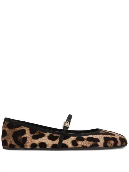 Балеринки Dolce & Gabbana с катарама кафяво