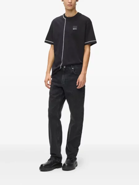 Дънки straight leg Karl Lagerfeld Jeans сиво