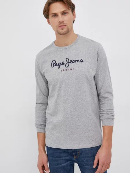 Πουκάμισο με μακριά μανίκια Pepe Jeans EGGO LONG N γκρι