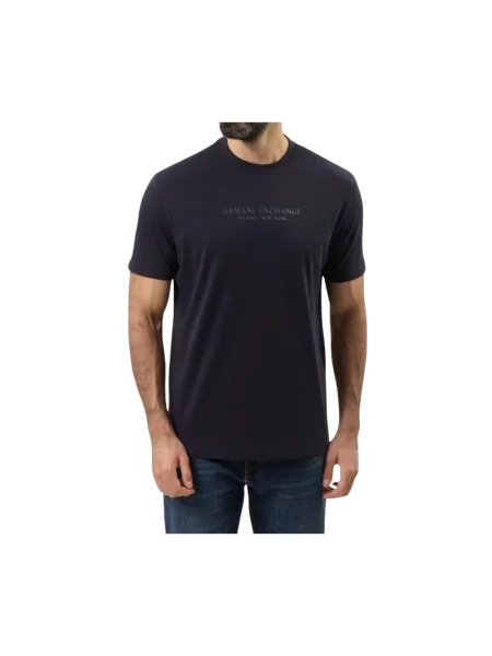 Koszulka Armani Exchange niebieska