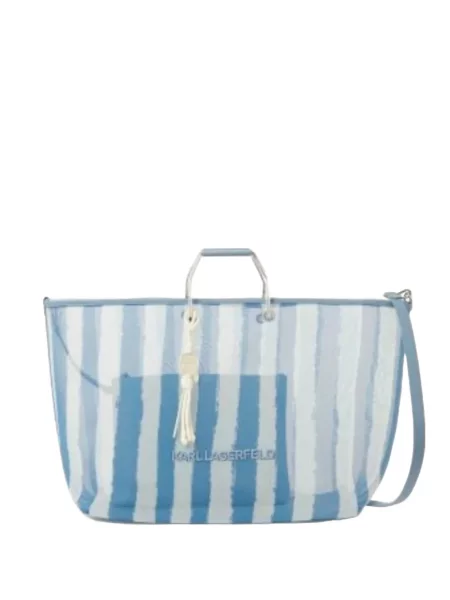 Geantă shopper Karl Lagerfeld plasă albastru