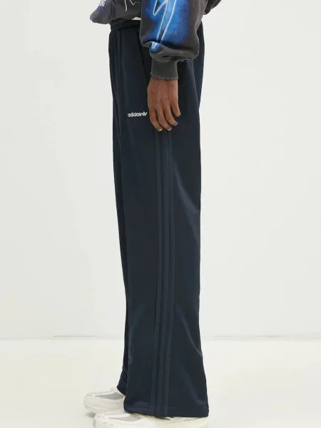 Adidas Originals pantaloni de trening Flare Pant barbati marin neted albastru