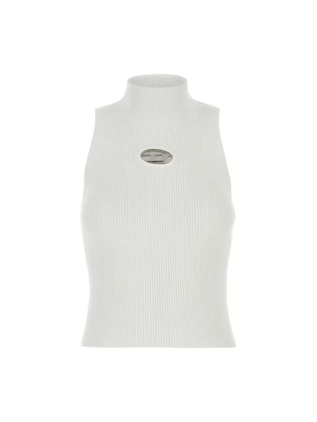 Top Diesel żakardowy biały