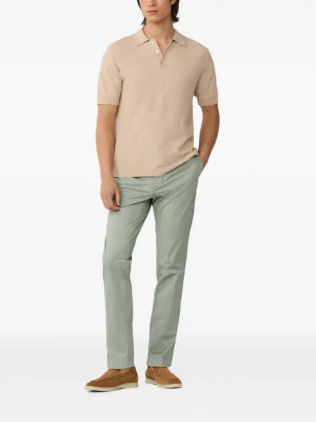 Cu centură pantaloni Hackett London verde