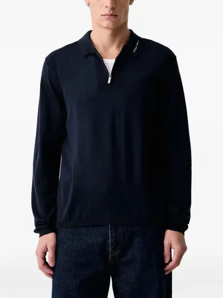 Polokošeľa Emporio Armani modrá