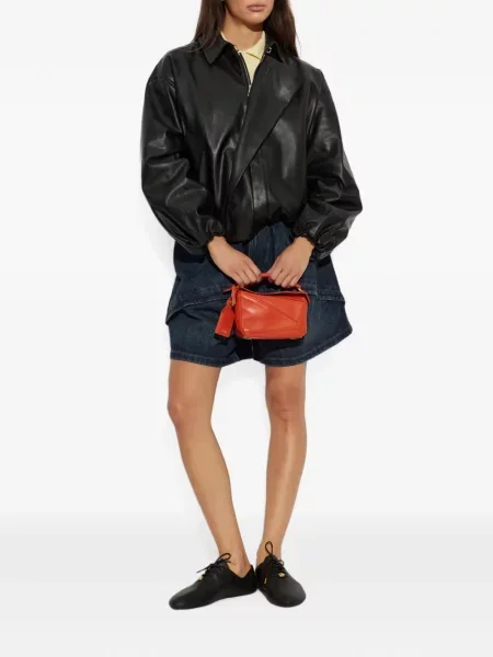 Geanta de piele Loewe negru
