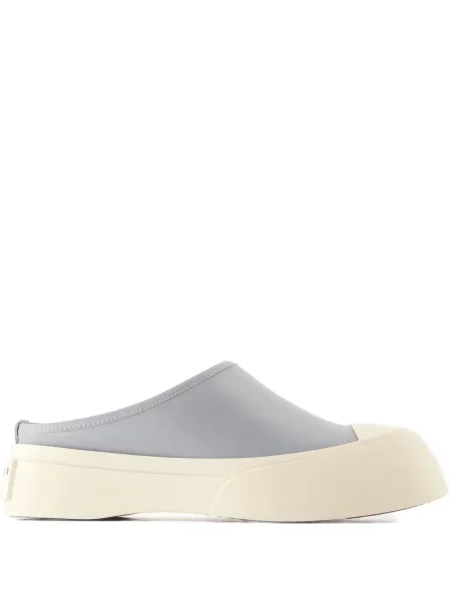 Sneakerși Marni din piele albastru